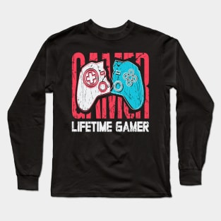 Gamer day games boys and men video game Long Sleeve T-Shirt